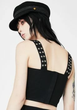 The Ragged Priest Control Buckle Crop Top