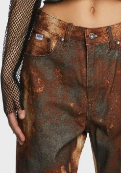 The Ragged Priest Tie Dye Dad Jeans