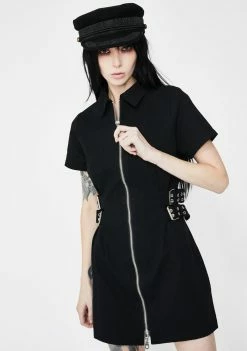 The Ragged Priest Damage Buckle Mini Dress Dresses