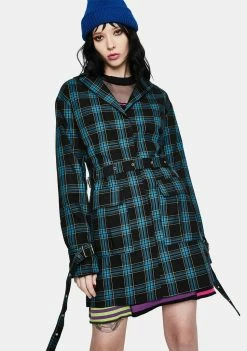 The Ragged Priest Dresses Skool Plaid Blazer Dress