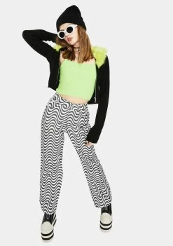 The Ragged Priest Zap Crop Top