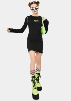 The Ragged Priest Dusk Long Sleeve Mini Dress