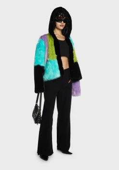 The Ragged Priest Brat Faux Fur Jacket