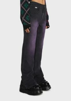 The Ragged Priest Purple Wash Low Rider Jeans