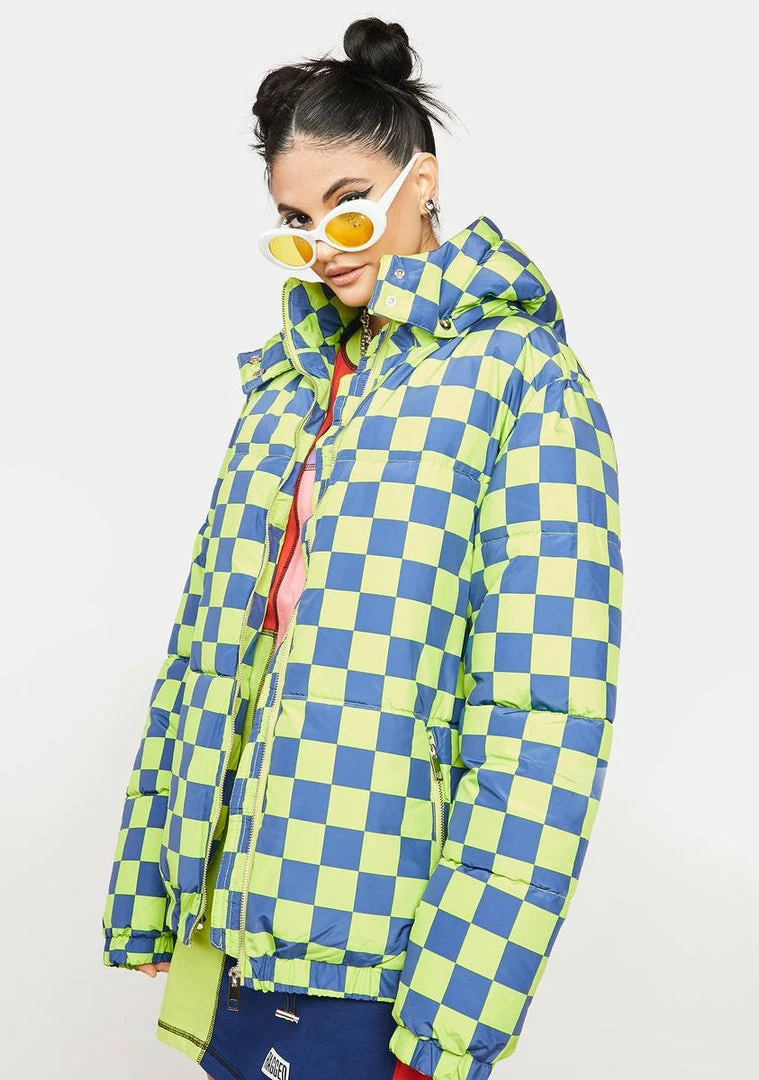 Budget π The Ragged Priest Scout Checkered Puffer Jacket π 4 The Ragged Priest Scout Checkered Puffer Jacket