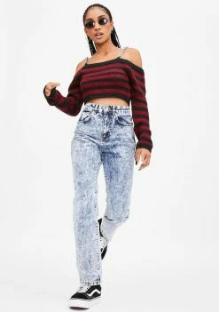 The Ragged Priest Project Chain Crop Sweater