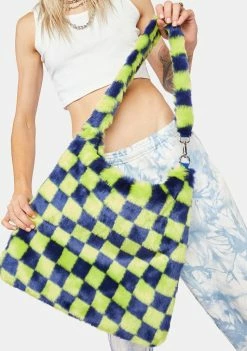 The Ragged Priest Dizzy Checkered Tote Bag