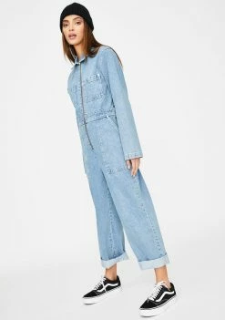 The Ragged Priest Denim Boiler Suit Jumpsuits & Rompers