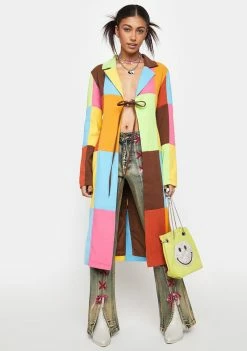 The Ragged Priest Dealer Patchwork Longline Jacket Outerwear