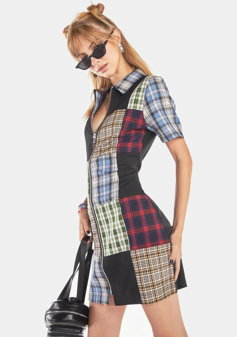 Budget 🎉 The Ragged Priest Snapped Mini 👗 Dress 👗 Dresses 😀 4 The Ragged Priest Snapped Mini Dress Dresses