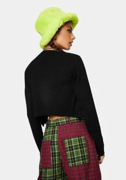 The Ragged Priest Power Ribbed Lace-Up Crop Top Tops