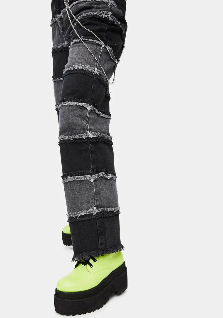 Coupon β€οΈ The Ragged Priest Charcoal Infringement Stripe Panel π Jeans β¨ 5 The Ragged Priest Charcoal Infringement Stripe Panel Jeans