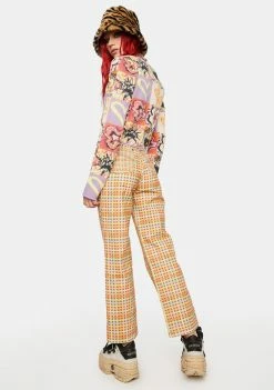 The Ragged Priest Boyfriend Jeans Oblivion Plaid Dad Jeans