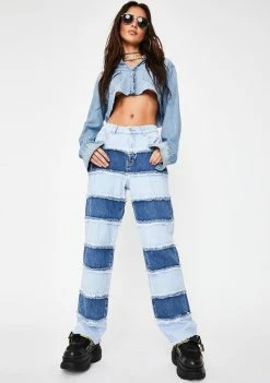 Flash Sale π The Ragged Priest Bottoms Infringement Stripe Panel π Jeans βοΈ 8 The Ragged Priest Bottoms Infringement Stripe Panel Jeans