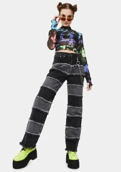 Coupon β€οΈ The Ragged Priest Charcoal Infringement Stripe Panel π Jeans β¨ 7 The Ragged Priest Charcoal Infringement Stripe Panel Jeans