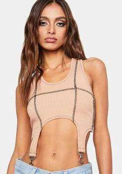 The Ragged Priest Tank Crop Top Clone Ribbed Vest