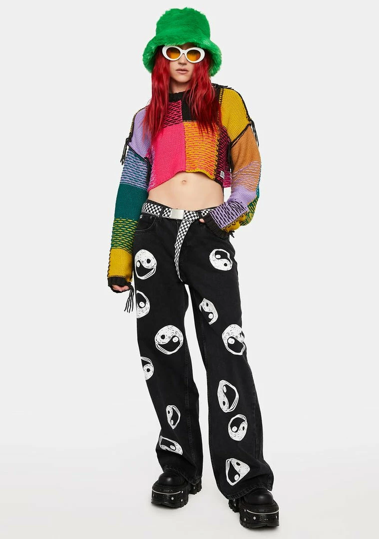 Best Pirce π The Ragged Priest Mirage Knit Cropped Sweater Tops π€© 5 The Ragged Priest Mirage Knit Cropped Sweater Tops