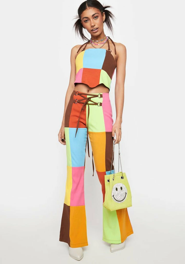 Cheapest βοΈ The Ragged Priest Jackpot Patchwork Flare Pants Flares π 4 The Ragged Priest Jackpot Patchwork Flare Pants Flares