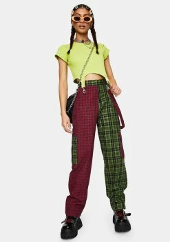 The Ragged Priest Bottoms Goof Plaid Cargo Pants