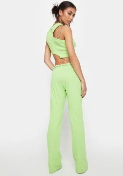 The Ragged Priest Confusion Chain Flare Pants Flares