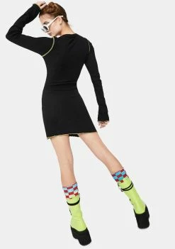 The Ragged Priest Dusk Long Sleeve Mini Dress