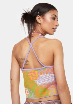 Best Sale 💯 The Ragged Priest Kaleidoscope Cami Top Tank Crop Top 🎉 9 The Ragged Priest Kaleidoscope Cami Top Tank Crop Top