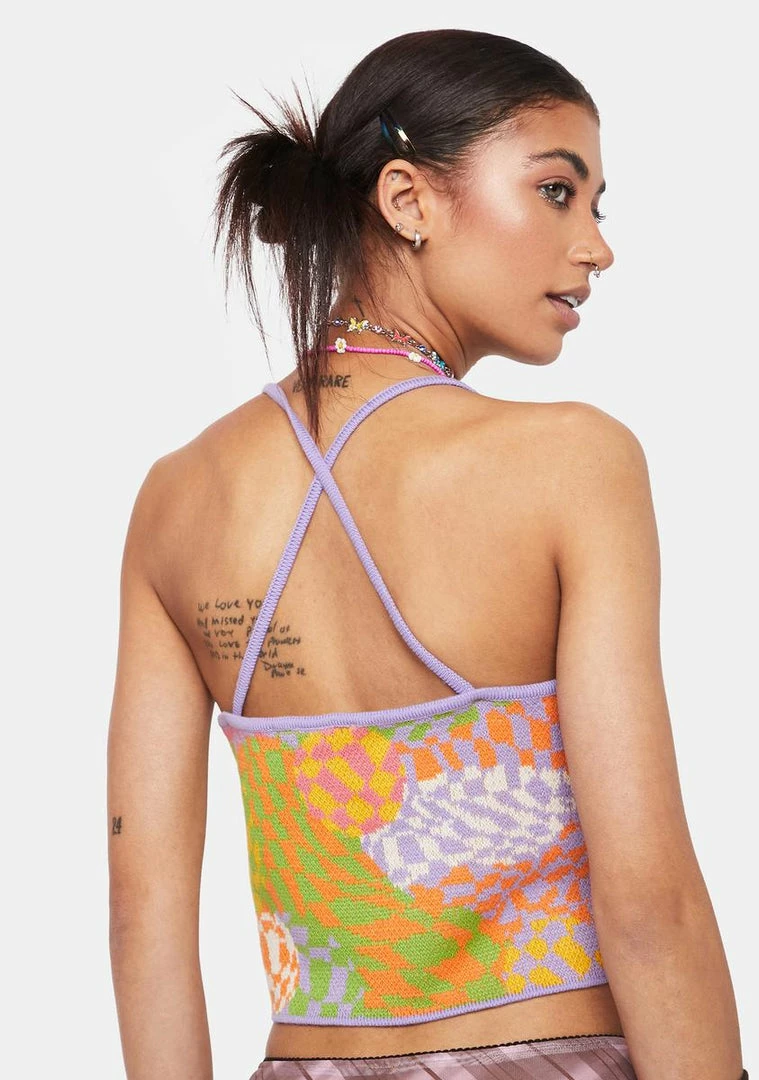 Best Sale 💯 The Ragged Priest Kaleidoscope Cami Top Tank Crop Top 🎉 6 The Ragged Priest Kaleidoscope Cami Top Tank Crop Top