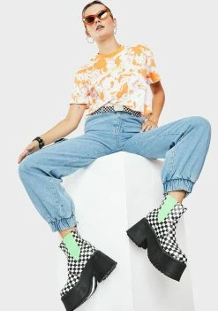 The Ragged Priest Paint Skater Tee Tops