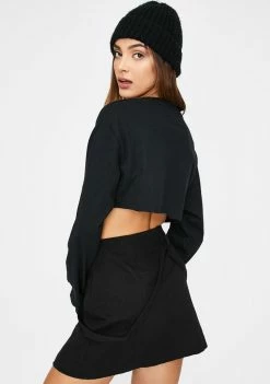 The Ragged Priest Tops Black Supply Crop Top