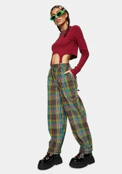 Flash Sale π₯° The Ragged Priest Bottoms Doofus Multi Check Pants π― 8 The Ragged Priest Bottoms Doofus Multi Check Pants