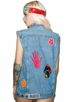 The Ragged Priest Outerwear Cheech Denim Vest