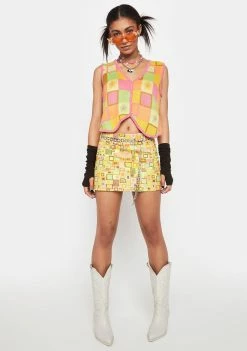 The Ragged Priest Thinker Chain Mini Skirt