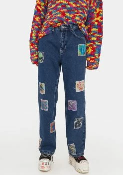 The Ragged Priest Kook Patch Dad Jeans