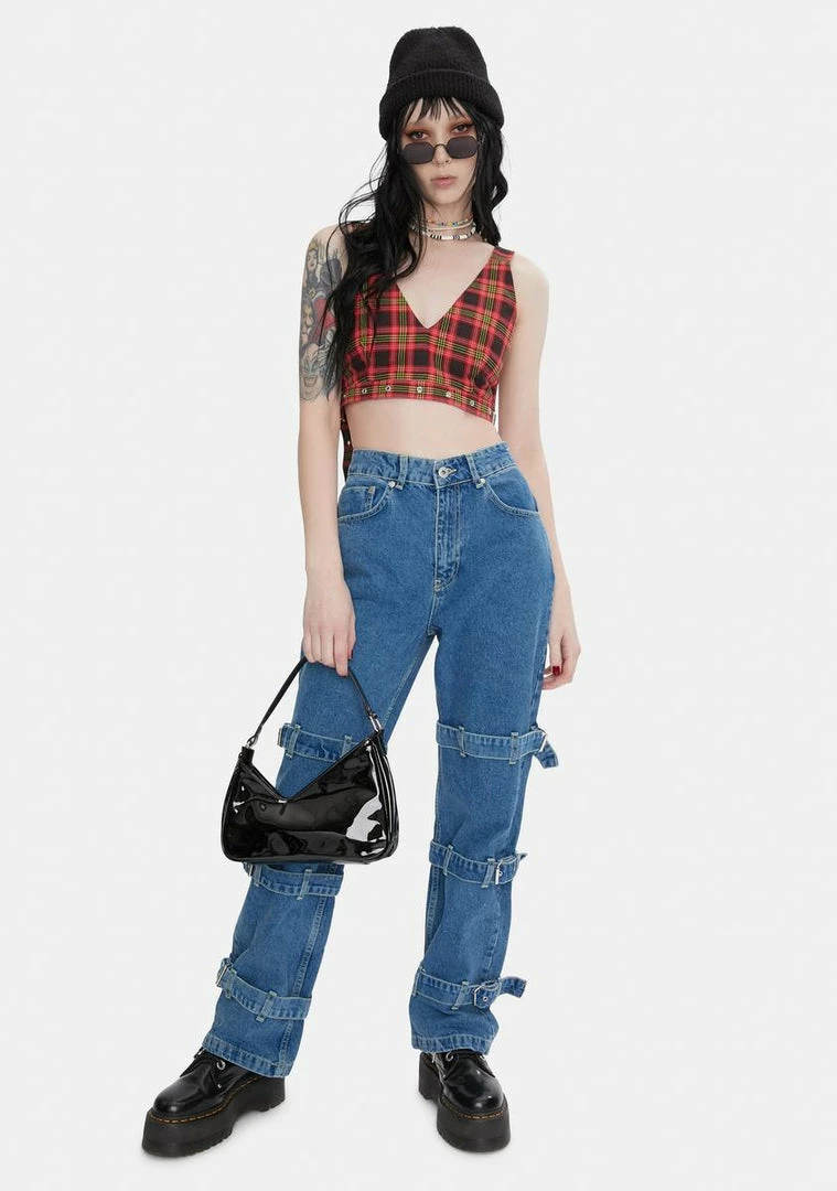 Coupon π The Ragged Priest Pioneer Plaid Bralette Top π 5 The Ragged Priest Pioneer Plaid Bralette Top