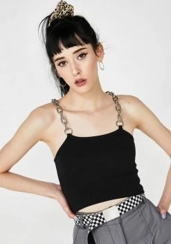 The Ragged Priest Onyx Shackle Top