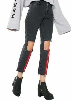 Flash Sale π₯ The Ragged Priest Red Stripe Scratch π Jeans π 9 The Ragged Priest Red Stripe Scratch Jeans