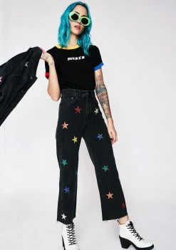 Buy 𧨠The Ragged Priest Bottoms Galaxy π Jeans π 11 The Ragged Priest Bottoms Galaxy Jeans