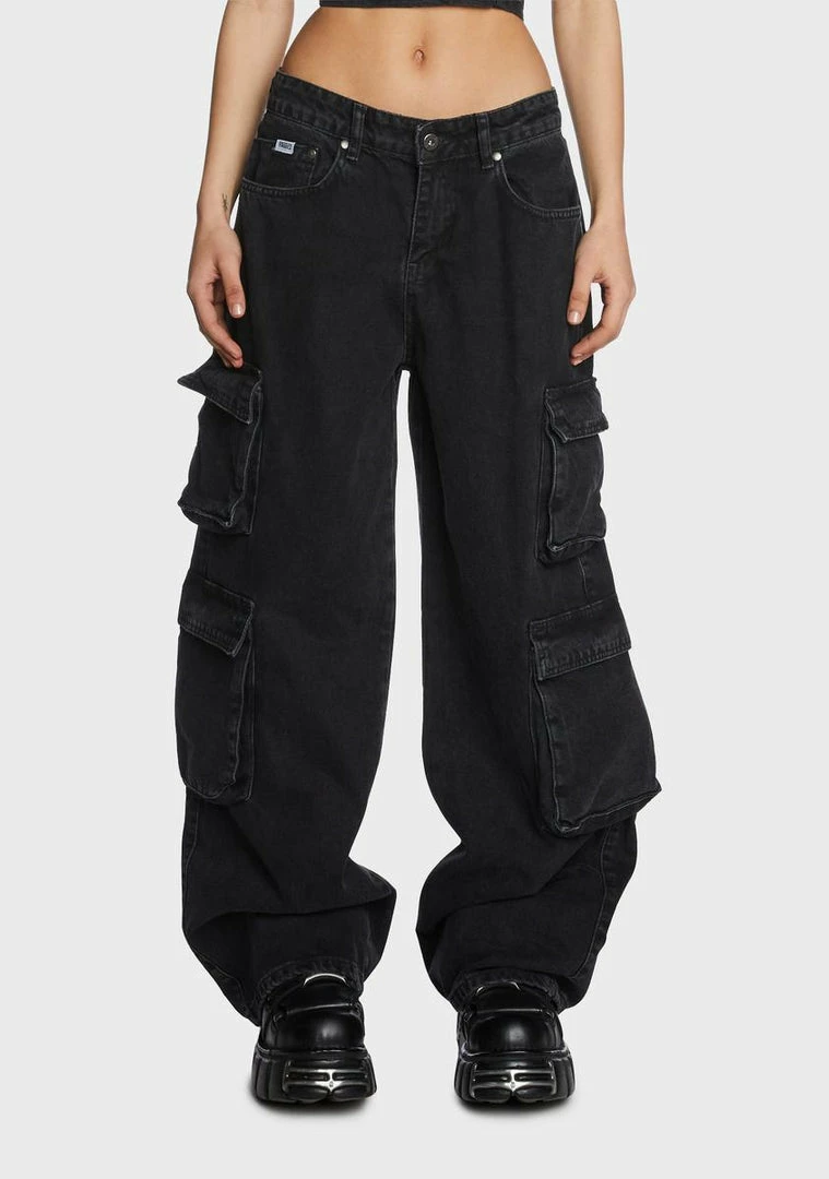 Outlet π₯° The Ragged Priest Black Combat Release π Jeans π 3 The Ragged Priest Black Combat Release Jeans