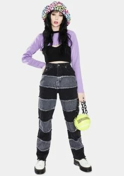 The Ragged Priest Undo Double Layer Crop Top