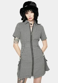 The Ragged Priest Dresses Formation Houndstooth Dress