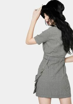 The Ragged Priest Dresses Formation Houndstooth Dress
