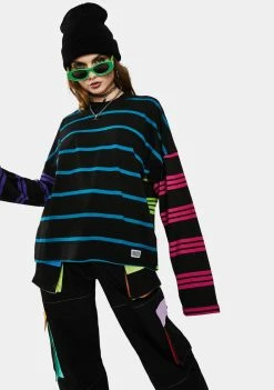 The Ragged Priest Tops Panic Striped Tee