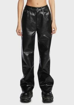 The Ragged Priest Bottoms Faux Leather Rider Pants