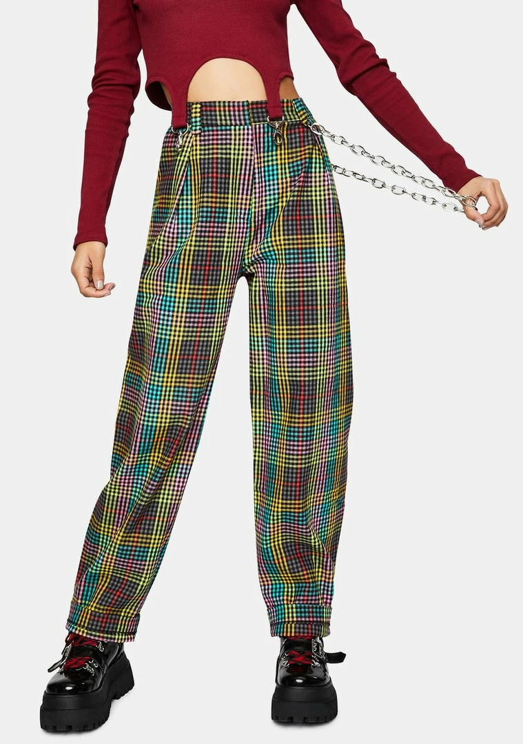 Flash Sale π₯° The Ragged Priest Bottoms Doofus Multi Check Pants π― 3 The Ragged Priest Bottoms Doofus Multi Check Pants