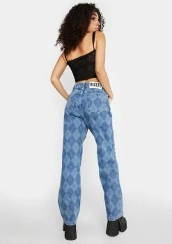 The Ragged Priest Bottoms Detention Argyle Jeans