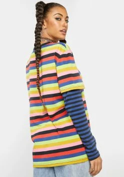 The Ragged Priest Hangout Striped Tee