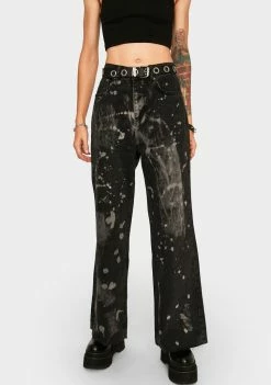 The Ragged Priest Charcoal Trip Denim Jeans Bottoms