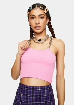 The Ragged Priest Tops Raider Chain Crop Tank