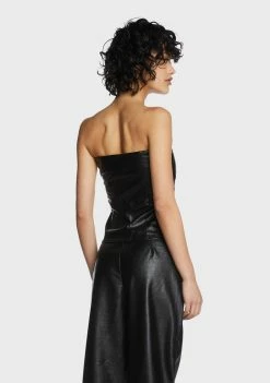 The Ragged Priest Vixen Vegan Leather Top Tops