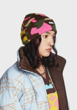 The Ragged Priest Hats Camo Knit Beanie